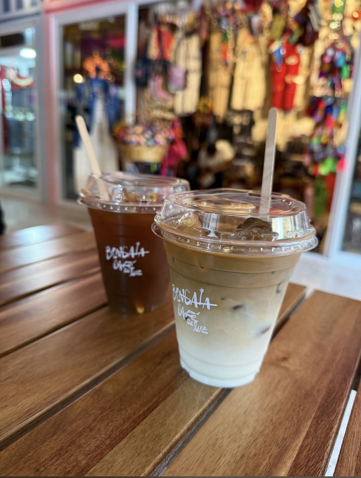 Cafés para llevar de Bengala en el centro de Coatepec